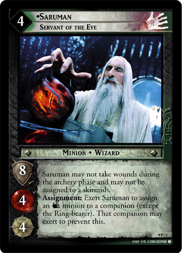 Saruman, Servant of the Eye (P) (0P11) Card Image