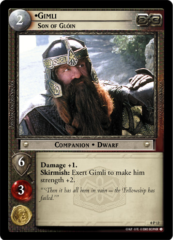 Gimli, Son of Gloin (P) (0P12) Card Image