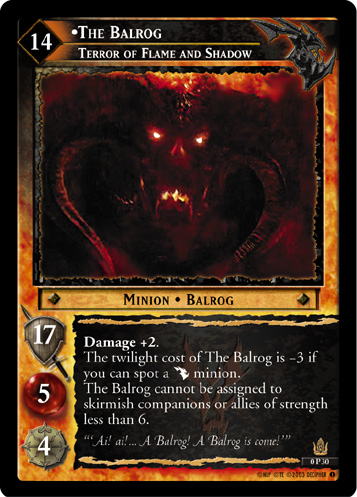 The Balrog, Terror of Flame and Shadow (P) (0P30) Card Image