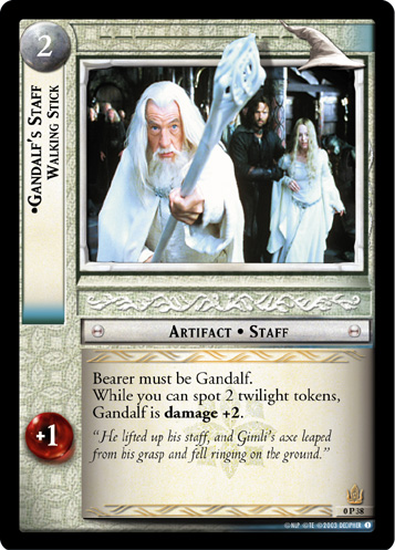 Gandalf's Staff, Walking Stick (P) (0P38) Card Image
