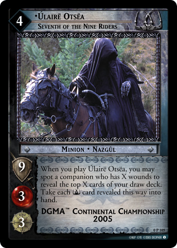 Ulaire Otsea, Seventh of the Nine Riders (P) (0P105) Card Image