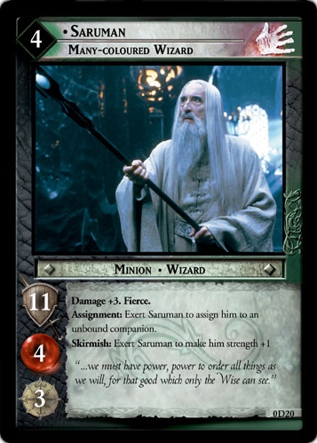 Saruman, Many-coloured Wizard (D) (0D20) Card Image