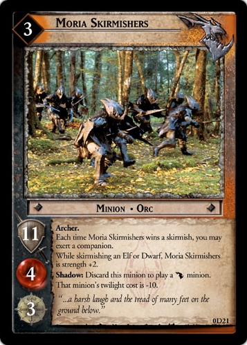 Moria Skirmishers (D) (0D21) Card Image