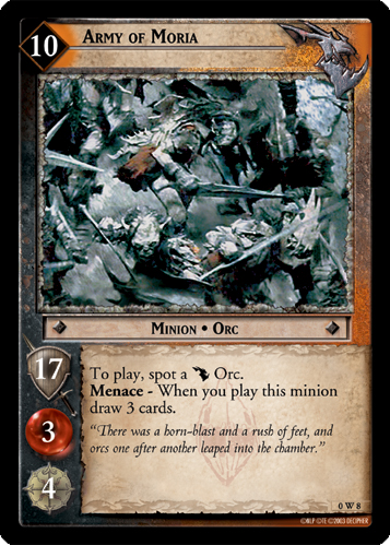 Army of Moria (W) (0W8) Card Image