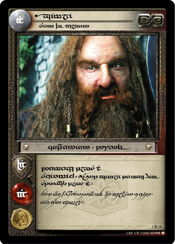 Gimli, Son of Gloin (T) (1R13T) Card Image