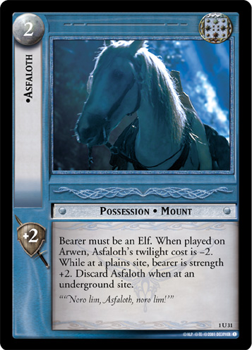 Asfaloth (1U31) Card Image