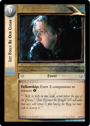 Let Folly Be Our Cloak (1U77) Card Image