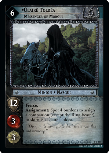 Ulaire Toldea, Messenger of Morgul (1R236) Card Image
