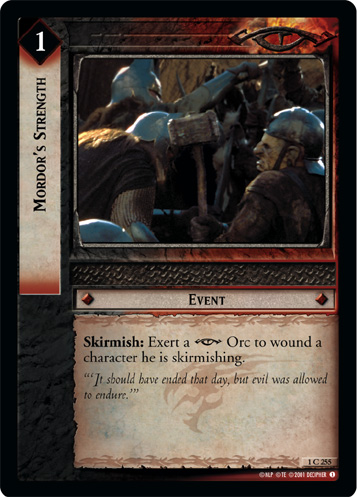 Mordor's Strength (1C255) Card Image
