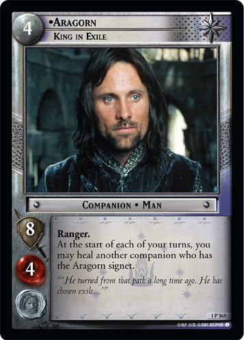 Aragorn, King in Exile (1P365) Card Image