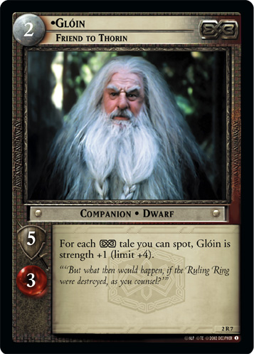 Gloin, Friend to Thorin (2R7) Card Image