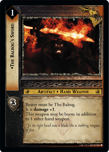 The Balrog's Sword (2R50) Card Image