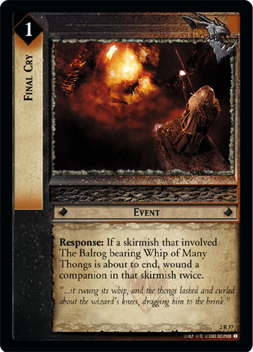 Final Cry (2R57) Card Image