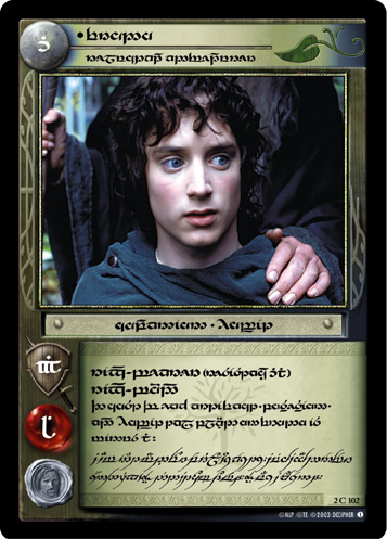 Frodo, Reluctant Adventurer (T) (2C102T) Card Image