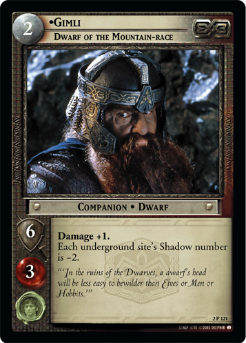 Gimli, Dwarf of the Mountain-race (2P121) Card Image