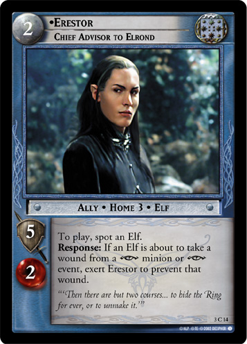Erestor, Chief Advisor to Elrond (3C14) Card Image