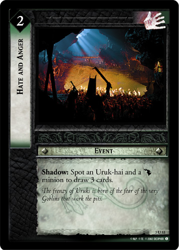 Hate and Anger (3U53) Card Image