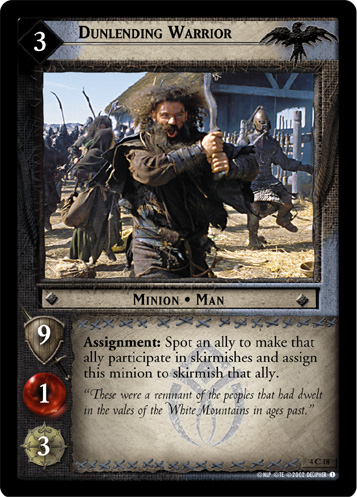 Dunlending Warrior (4C18) Card Image