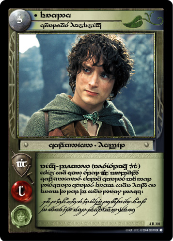 Frodo, Courteous Halfling (T) (4R301T) Card Image