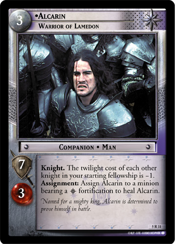 Alcarin, Warrior of Lamedon (5R31) Card Image