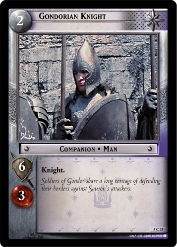 Gondorian Knight (5C35) Card Image