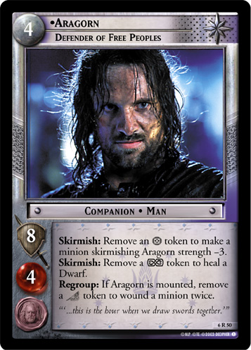 Aragorn, Defender of Free Peoples (6R50) Card Image