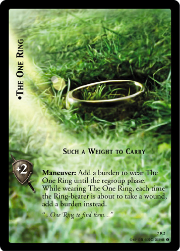 The One Ring, Such a Weight to Carry (7R2) Card Image