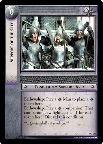 Support of the City (7U123) Card Image