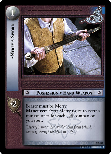 Merry's Sword (7R242) Card Image