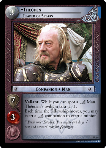 Theoden, Leader of Spears (7U254) Card Image