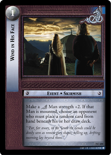 Wind in His Face (7C259) Card Image