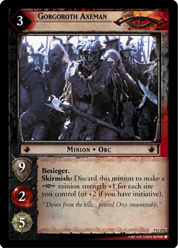 Gorgoroth Axeman (7U271) Card Image