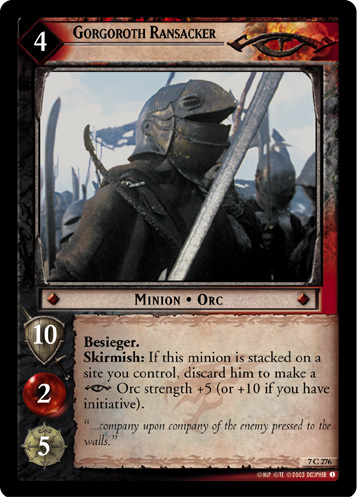 Gorgoroth Ransacker (7C276) Card Image