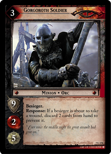 Gorgoroth Soldier (7U278) Card Image