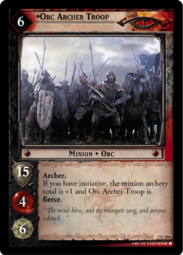 Orc Archer Troop (7U294) Card Image