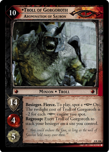 Troll of Gorgoroth, Abomination of Sauron (8R108) Card Image