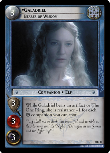 Galadriel, Bearer of Wisdom (9R+14) Card Image