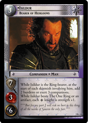 Isildur, Bearer of Heirlooms (9R+33) Card Image