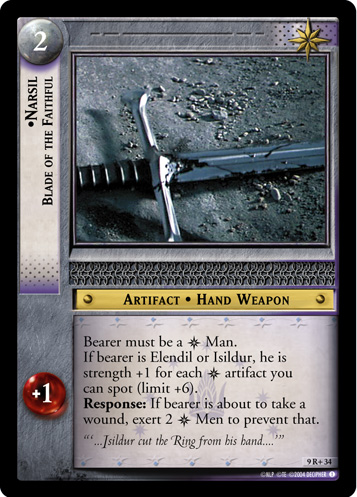 Narsil, Blade of the Faithful (9R+34) Card Image