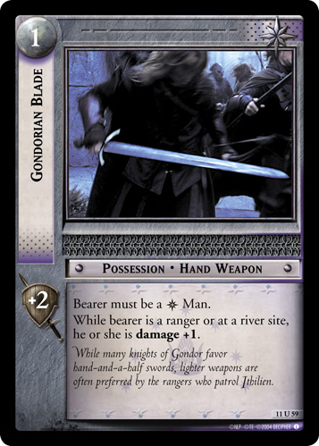 Gondorian Blade (11U59) Card Image