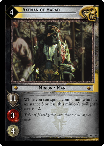 Axeman of Harad (11U69) Card Image