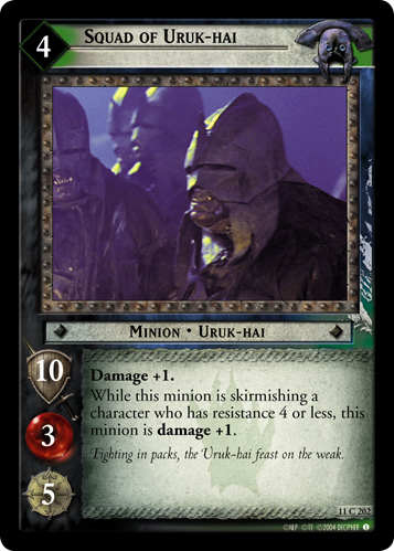 Squad of Uruk-hai (11C202) Card Image