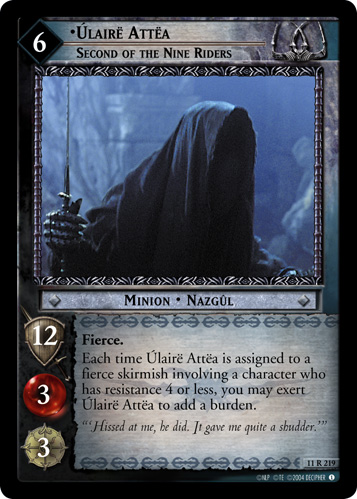 Ulaire Attea, Second of the Nine Riders (11R219) Card Image