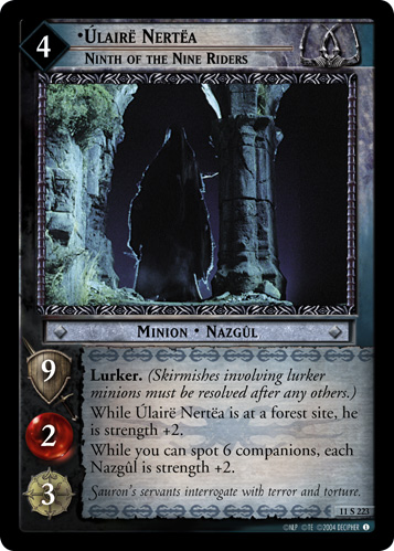Ulaire Nertea, Ninth of the Nine Riders (11S223) Card Image