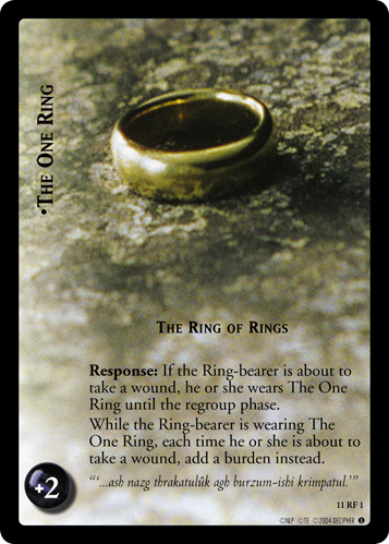 The One Ring, The Ring of Rings (F) (11RF1) Card Image