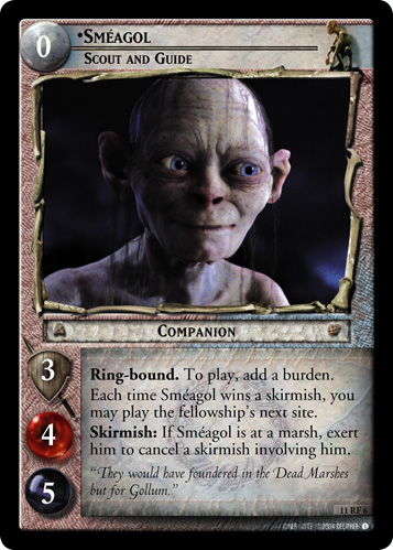 Smeagol, Scout and Guide (F) (11RF6) Card Image