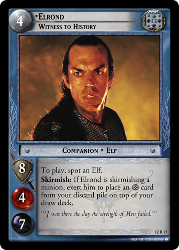 Elrond, Witness to History (12R17) Card Image