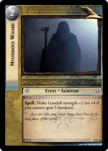 Mysterious Wizard (12C31) Card Image