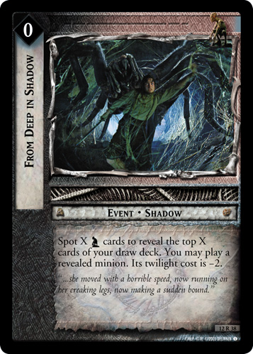 From Deep in Shadow (12R38) Card Image