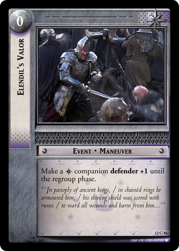 Elendil's Valor (12C46) Card Image